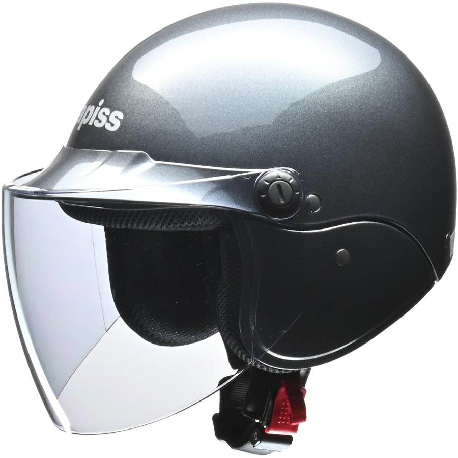 リード工業 (LEAD) ジェットヘルメット apiss AP-603 ガンメタリック フリーサイズ (57-60cm未満)  :ITM0015746192:moto-zoa ヤフーショッピング店 - 通販 - Yahoo!ショッピング