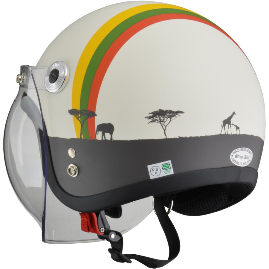 レディース Street Alice スモールロージェットヘルメット アフリカ リード工業 LEAD バイク用 ジェット ヘルメット Street Alice QP-2