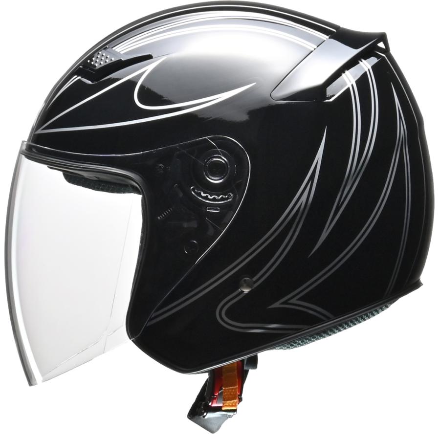 リード工業 LEAD バイク用 ジェット ヘルメット STRAX SJ-9 ブラック