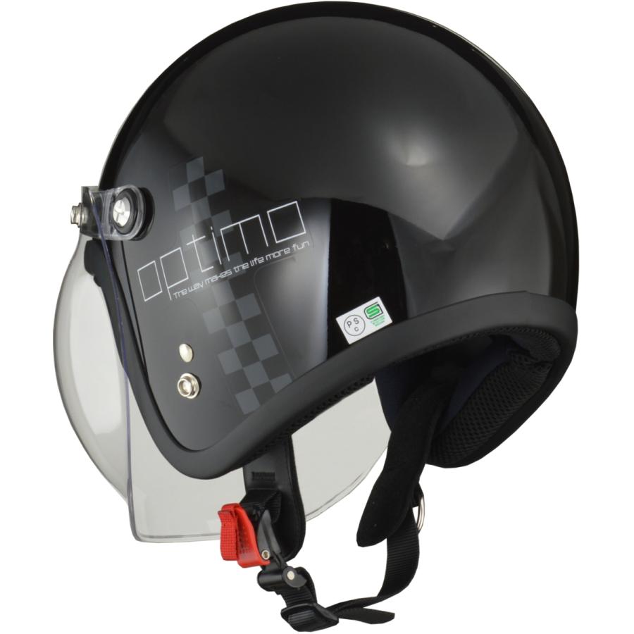 リード工業 (LEAD) ジェットヘルメット MOUSSE (ムース) チェックブラック フリーサイズ (57-60cm未満)｜moto-zoa｜03