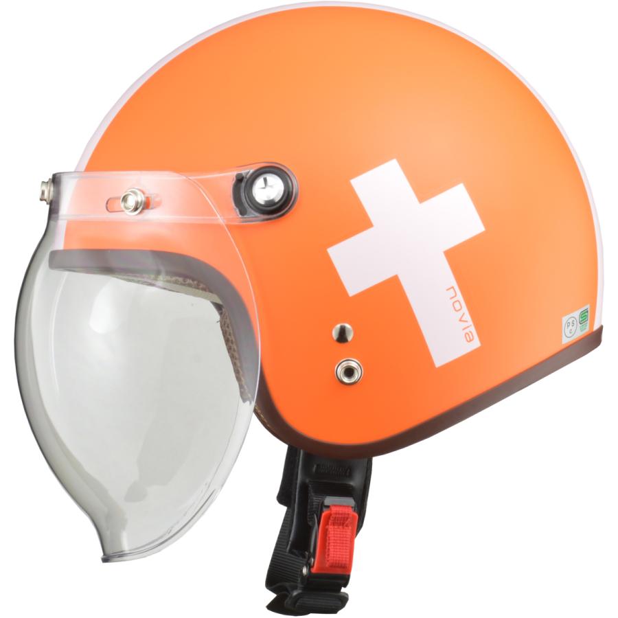 リード工業 (LEAD) ジェットヘルメット NOVIA (ノービア) クロスオレンジ レディースフリーサイズ (55-57cm未満)  :ITM0015746410:moto-zoa ヤフーショッピング店 - 通販 - Yahoo!ショッピング