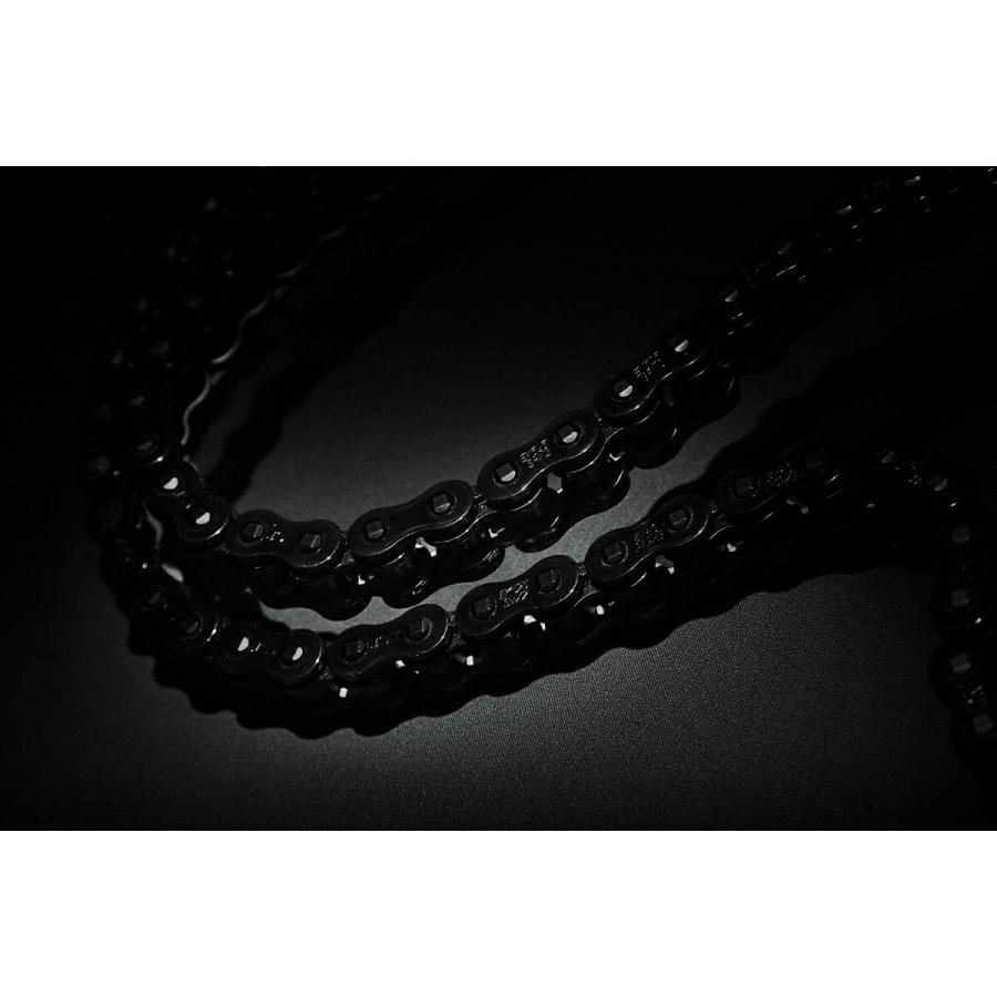 EKチェーン(江沼チェーン) バイク用チェーン 525SR-X2 (BK/BK) ブラック/ブラック 110リンク MLJ