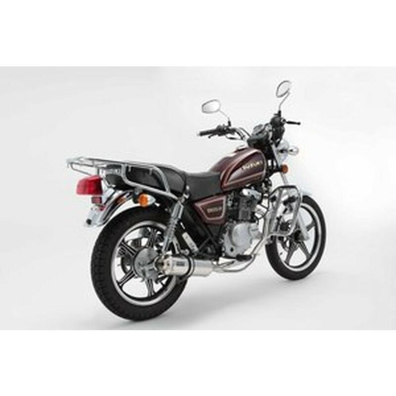 GN125-2F純正 スチール製シルバー・ブラックマフラー GN125-2F純正 スチール製シルバー・ブラックマフラー - メルカリ