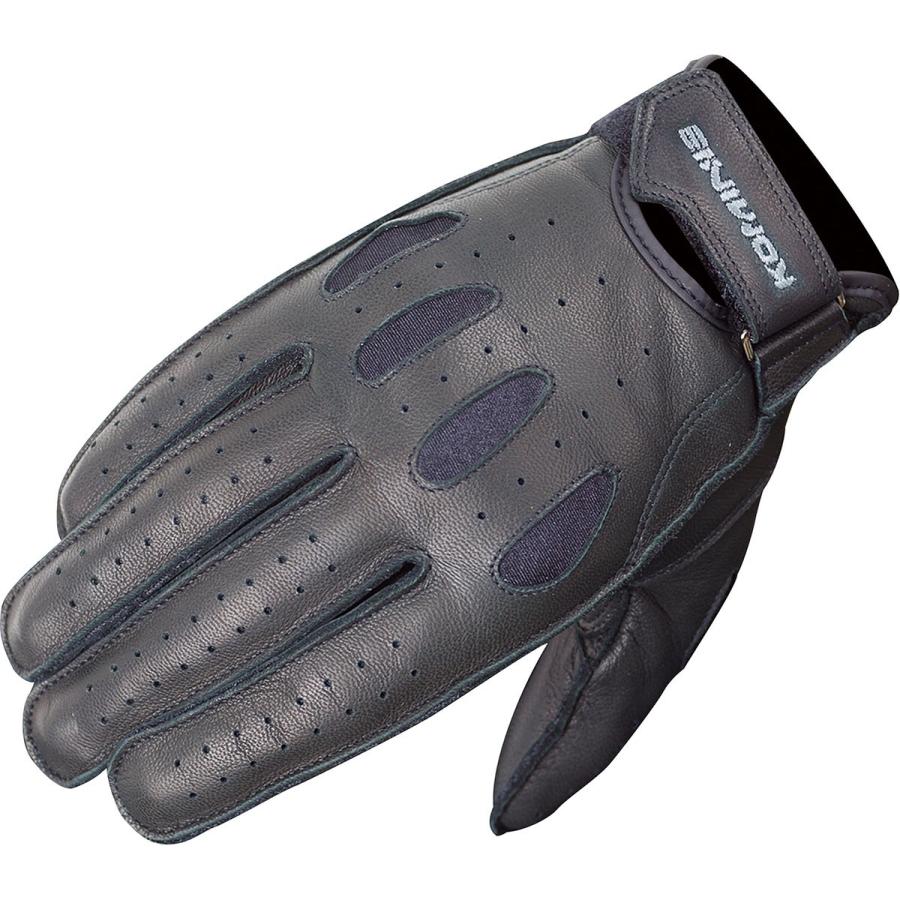 KOMINE バイク用 レザーグローブ Mサイズ ブラック コミネ（Komine） バイクグローブ Gloves GK-161 ヴィンテージショート
