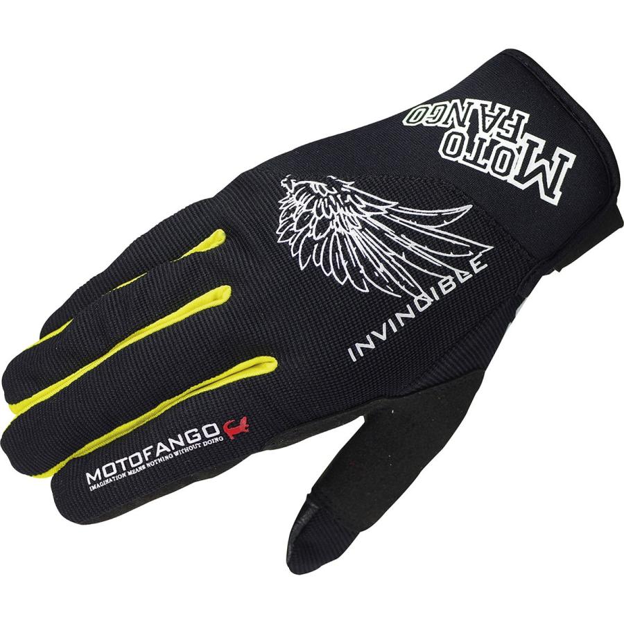 コミネ Komine バイクグローブ Gloves MG-003 ライトメッシュグローブ ブラック イエロー 黒 黄 Lサイズ 16-003/BK/YE/L｜moto-zoa
