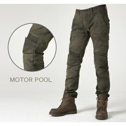 ROUGH\u0026ROAD (ラフ\u0026ロード) バイク用 パンツ uglyBROS アグリブロス MOTOPANTS MOTORPOOL 【Men's】 カーキ 28インチ UB0004KK1