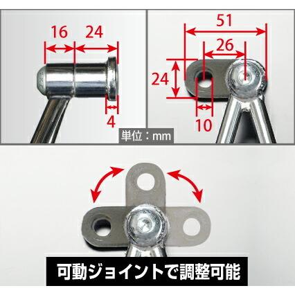ROUGH&ROAD (ラフ&ロード) バイク用 サイドバッグ トライアングルサイドバッグサポート シングル ブラック RY59191BK