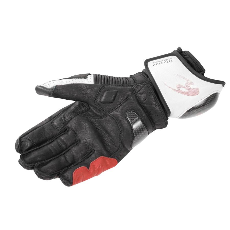 コミネ Komine バイクグローブ Gloves GK-235 チタニウムレーシンググローブ ホワイト/レッド 2XLサイズ 06-235/WH/RD/2XL｜moto-zoa｜02