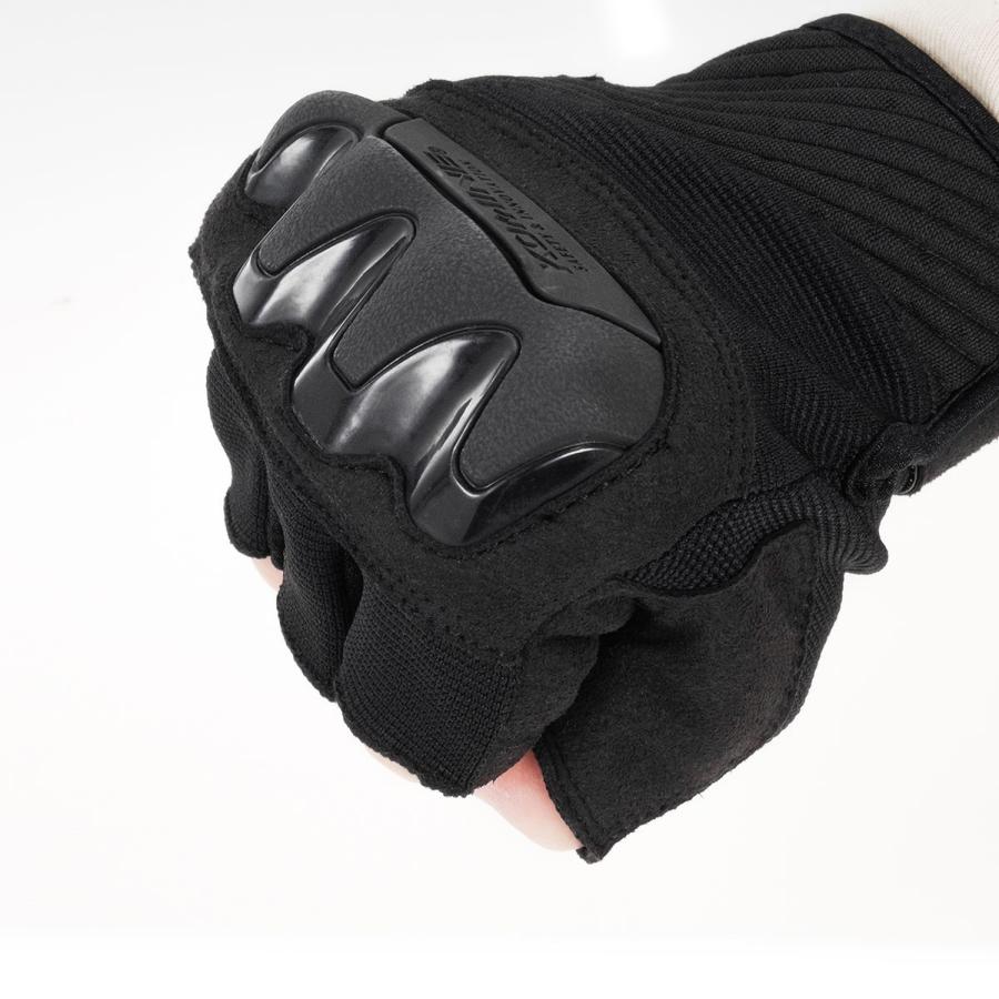 コミネ Komine バイクグローブ Gloves GK-242 プロテクトメッシュハーフフィンガーグローブ ブラック 3XLサイズ 06-242/BK/3XL｜moto-zoa｜03