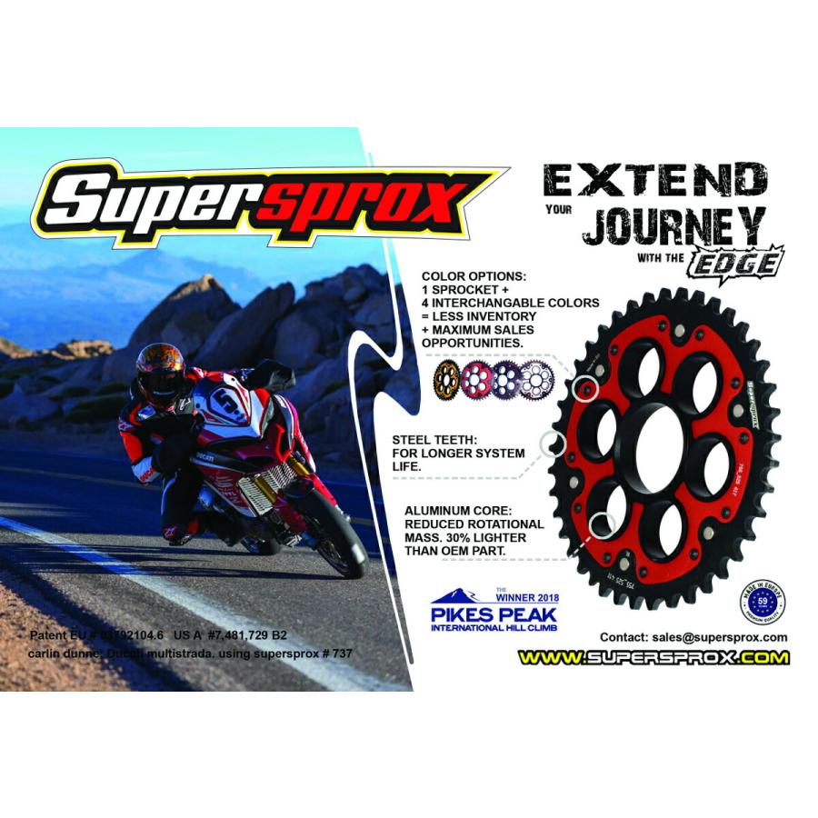スーパースプロックス(Supersprox) バイク用 ドリブン スプロケット