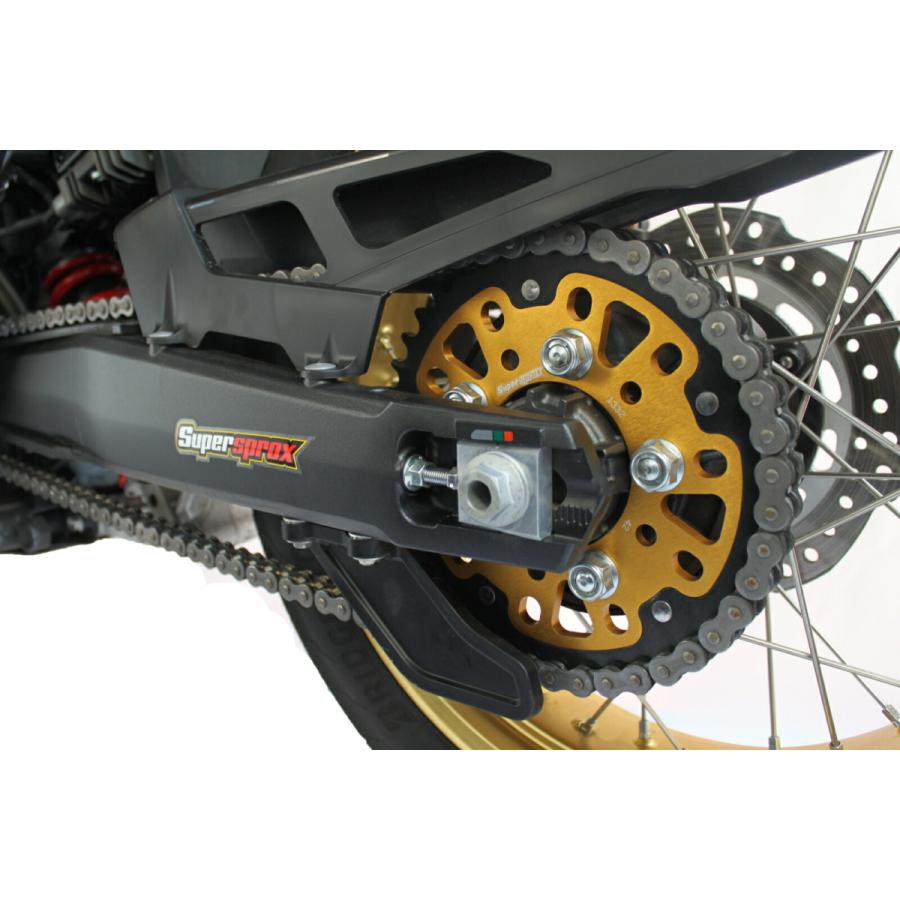 Supersproxバイク用 lスプロケット ステルスアルミ&スチール 44T 山城（YAMASHIRO） スーパースプロックス(Supersprox) バイク用