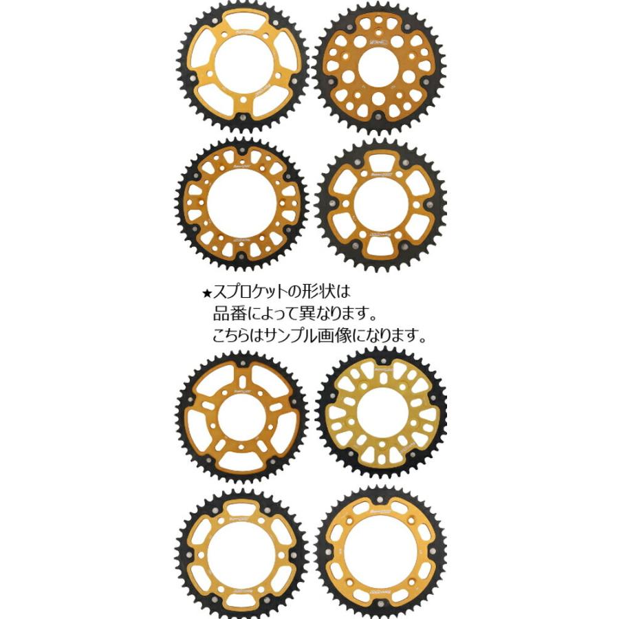 Supersproxバイク用 lスプロケット ステルスアルミ&スチール 44T 山城（YAMASHIRO） スーパースプロックス(Supersprox) バイク用