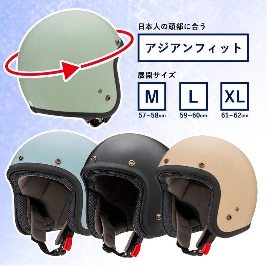 山城（YAMASHIRO） バイク用 ヘルメット ジェット 全排気量対応 YH-001