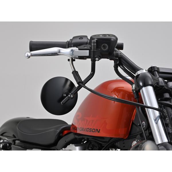 なー DAYTONA（デイトナ） バイク用 ミラー ハイビジミラー ROUND for H-D