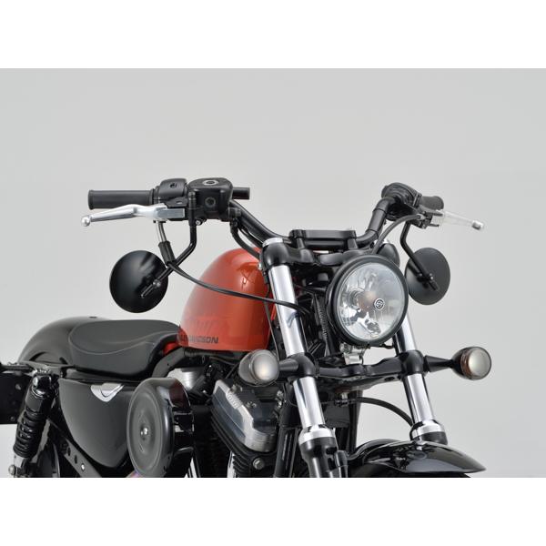 DAYTONA（デイトナ） バイク用 ミラー ハイビジミラー ROUND for H-D