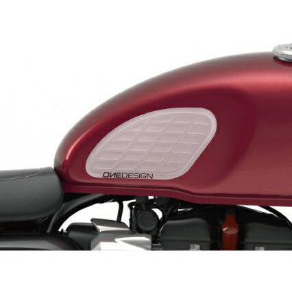 ROUGH&ROAD (ラフ&ロード) バイク用 サイドパッド print ニーグリップパッド HDR クラシック クリア サイズ 174mm×97.5mm 4mm厚 PI1015-HDR240｜moto-zoa