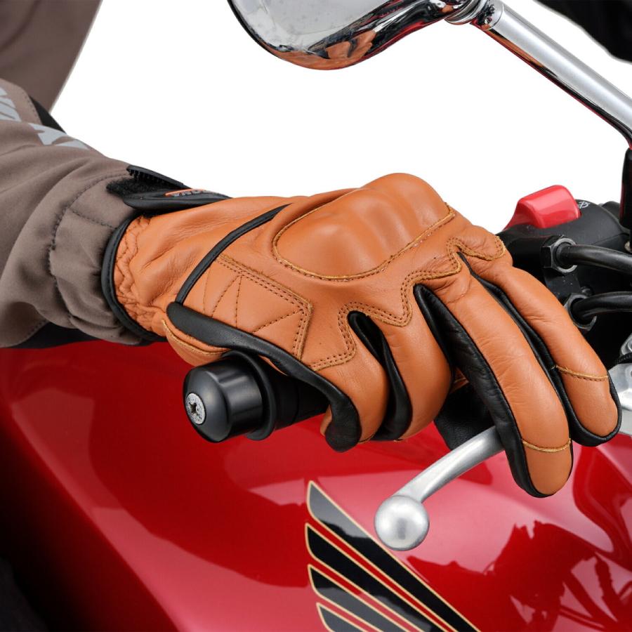 DAYTONA（デイトナ） バイクグローブ Mサイズ ブラウン オールシーズン