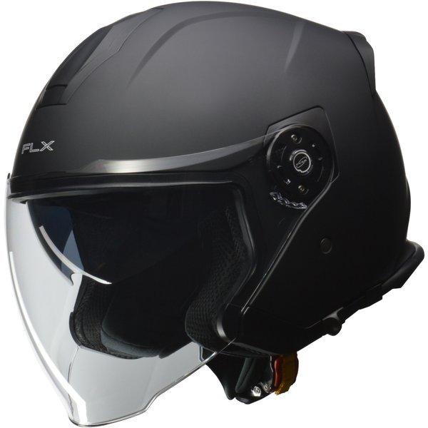 リード工業 (LEAD) バイク用 インナーシールド付き ジェットヘルメット FLX マットブラック LLサイズ (61-62cm未満)｜moto-zoa