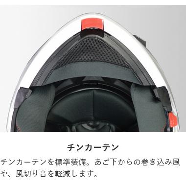 リード工業 (LEAD) バイク用 インナーシールド付き システムヘルメット REISEN (レイゼン) ブラック Mサイズ (57-58cm未満)｜moto-zoa｜14