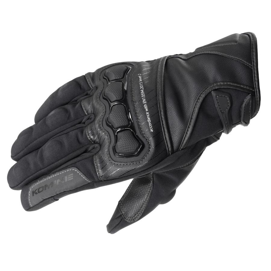 コミネ Komine バイク用 グローブ Gloves GK-843 95％以上節約 BK ブラック ハイプロテクトウインドプルーフグローブHG セール品 L 06-843 Lサイズ