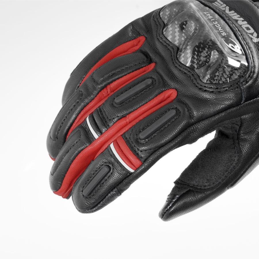 コミネ Komine バイクグローブ Gloves GK-844 プロテクトウインドプルーフレザーグローブHG ライトグレー/ブラック 3XLサイズ 06-844/L.GY/BK/3XL｜moto-zoa｜04