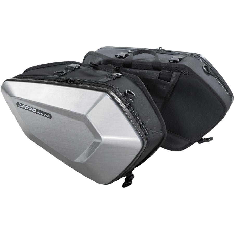 タナックス Tanax Motofizz サイドバッグ カービングシェルケース ヘアラインシルバー 片側16l Mfk 273 Itm Moto Zoa ヤフーショッピング店 通販 Yahoo ショッピング