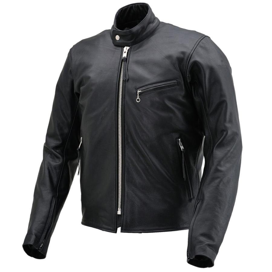 DAYTONA LEATHERS シングルライダースジャケット XL ブラック DAYTONA（デイトナ） バイク用 レザー ジャケット XLサイズ(メンズ