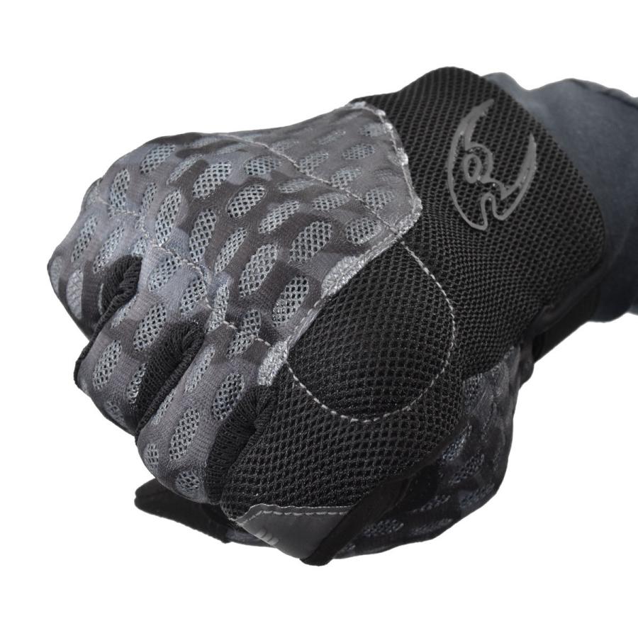 コミネ Komine バイクグローブ Gloves GK-243 プロテクトクーリングメッシュグローブ ソリッドブラック XSサイズ 06-243/S.BK/XS｜moto-zoa｜03