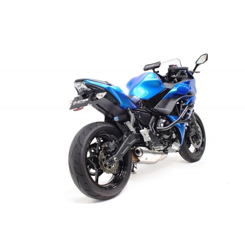 12日クーポンあり ACTIVE (アクティブ) バイク用 フェンダーレスキット LEDナンバー灯付き Ninja650 ABS・Z650 ABS ('17~'19) ブラック 1157090｜moto-zoa｜02