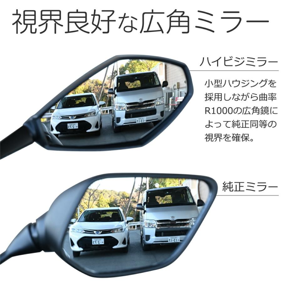 W800 ストリート／カフェ 純正ミラー+デイトナ貼り付けゴールドミラー