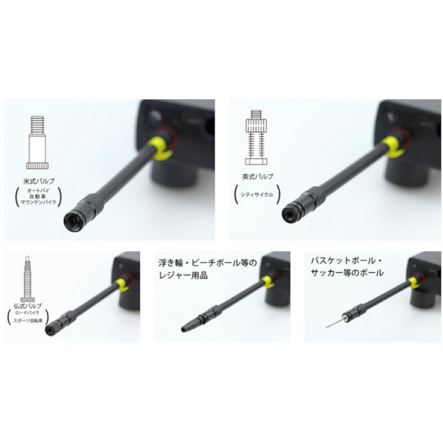 KIJIMA(キジマ) バイク用 車用 自転車用 電動ポンプ エレクトリック スマート エアポンプ JP01 2000mAh 150psi|moto-zoa|02