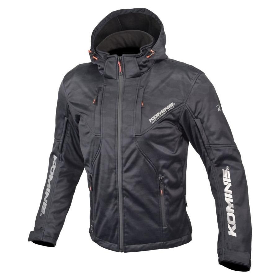 コミネ Komine バイク用 ジャケット Jacket JK-602 プロテクトソフトシェルシステムパーカ コミネブラックカモ WMサイズ (レディース) 07-602/K.BKCA/WM