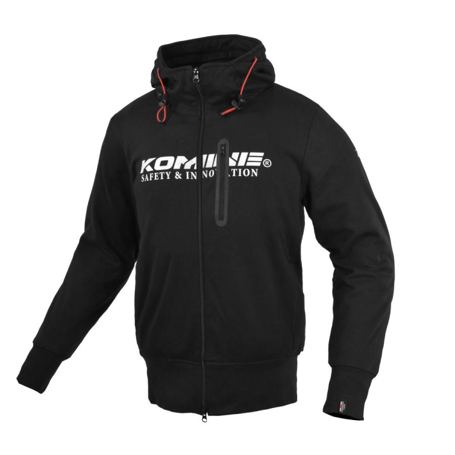 爆買クーポン配布 コミネ Komine バイク用 ジャケット Jacket JK-604 プロテクトKVパーカ コミネブラック XLサイズ 07-604/K.BK/XL