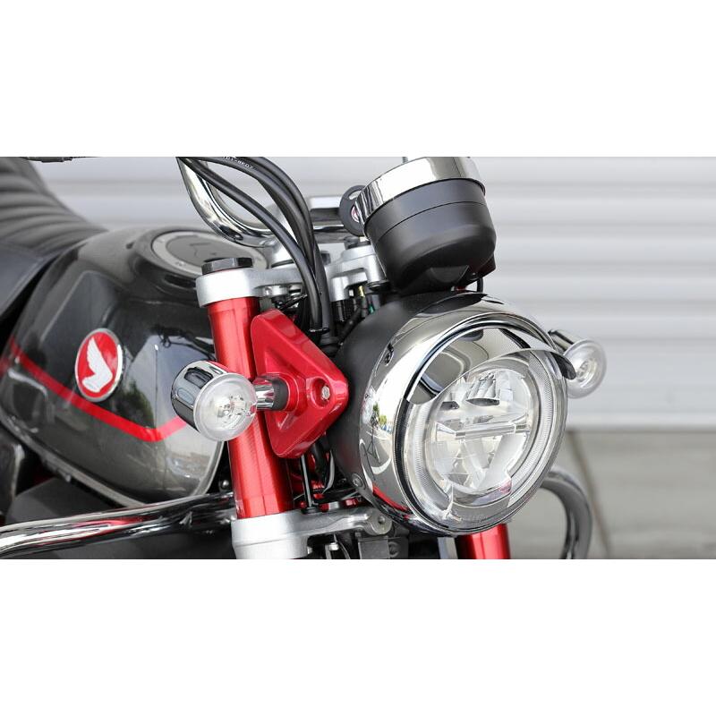 百貨店 キジマ KIJIMA バイク用 ヘッドライトバイザー メッキ 203-2992 モンキー125 18y- ハンドル 