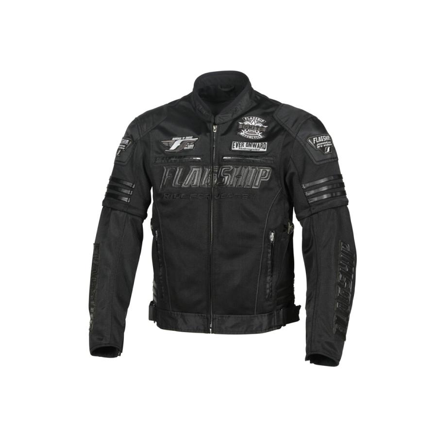 FLAGSHIP イクシードメッシュジャケット 黒 LLサイズ FLAGSHIP（フラッグシップ） バイク用 ジャケット 春夏モデル FJ