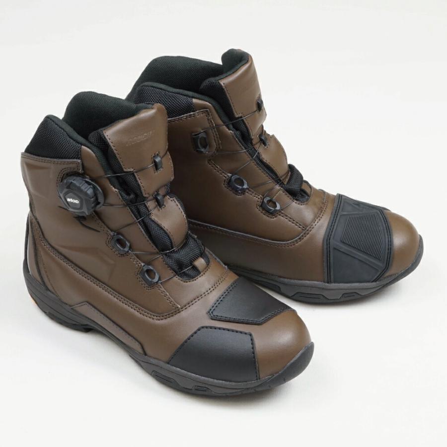 ROUGH ROAD RR6302 バイク用ライディングシューズ BROWN ラフ＆ロード ROUGH&ROAD バイク用 シューズ RR6302 デュアルテックス
