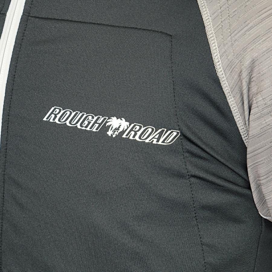 全日本送料無料 ROUGH&ROAD (ラフ&ロード) バイク用 スリーシーズンジャケット RR7557 アーマーフーディ ブラック/ヘアライングレー LLサイズ RR7557BK/HG4