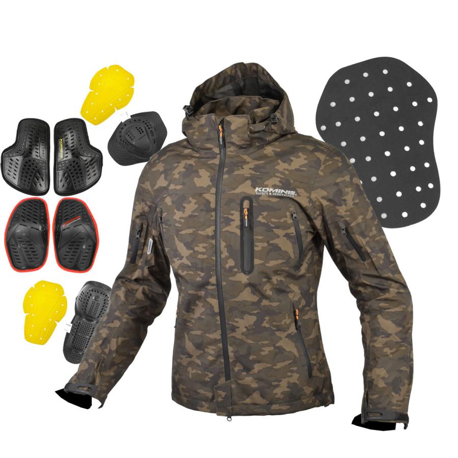 KOMINE JK-555 WP プロテクト3Lパーカー Lサイズ コミネ ジャケット JK-555 WPプロテクション3Lパーカ KOMINE 07