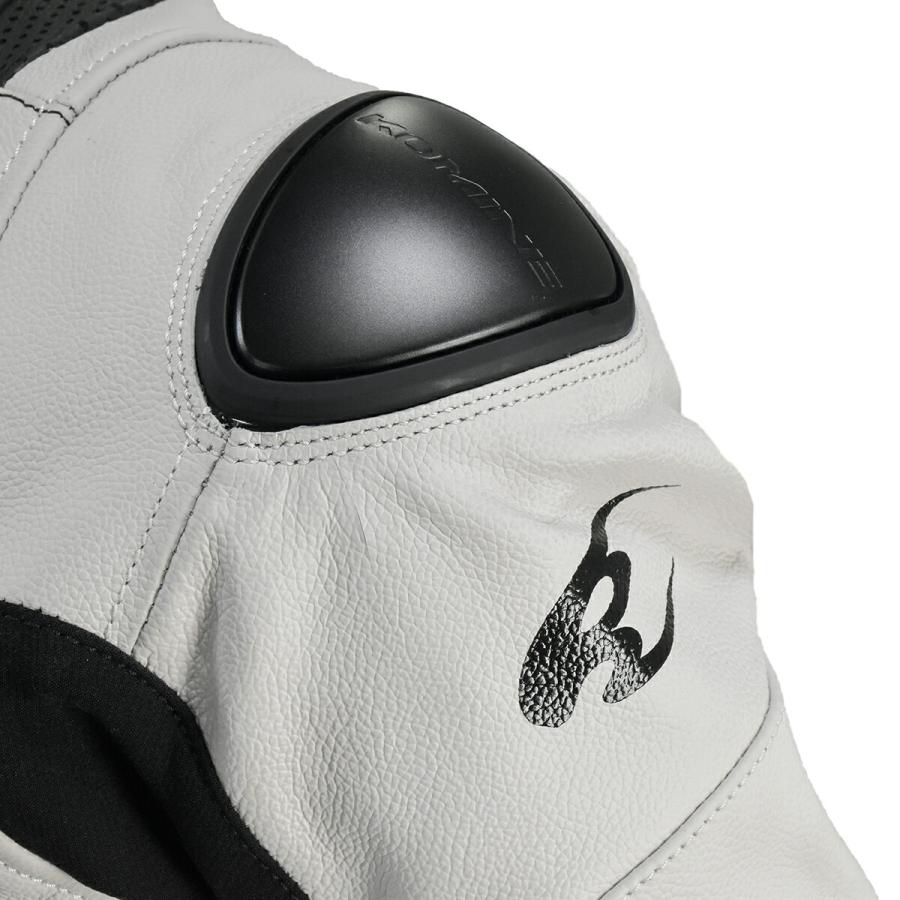 土日クーポン配布 コミネ Komine バイク用 レザー & レーシングギア Leather & Racing Gear S-54 レザースーツ ライムグリーン Mサイズ 02-054/L.GR/M_3