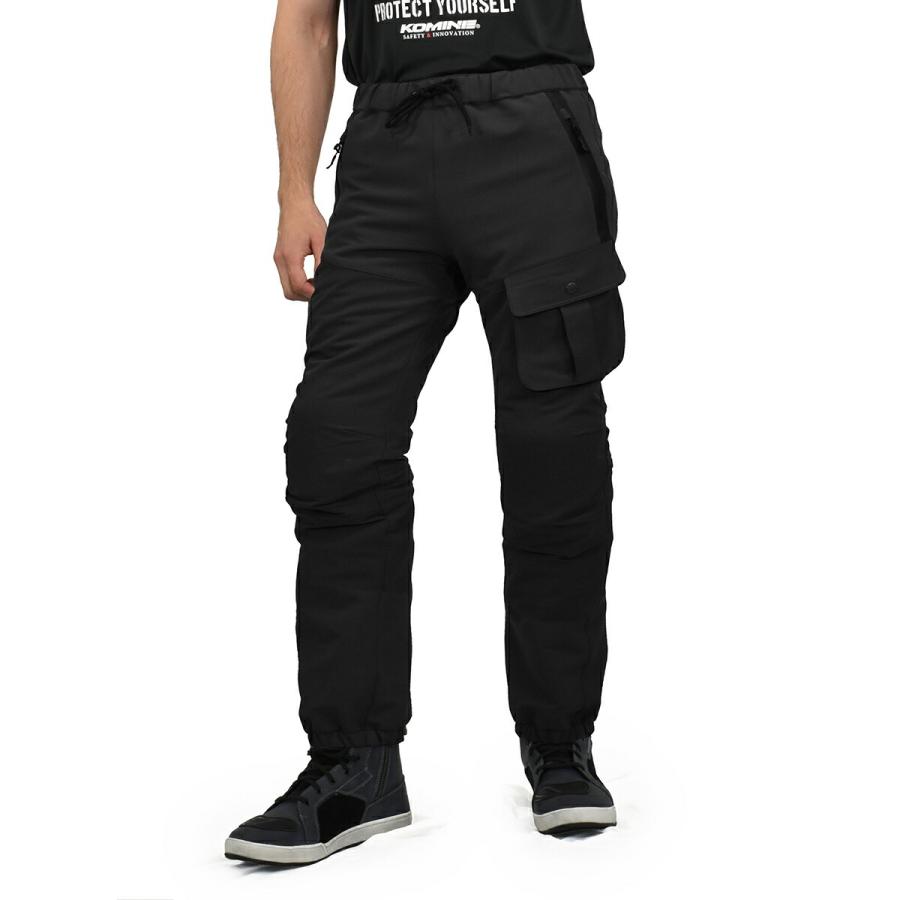コミネ Komine バイク用 パンツ Pants PK-752 クールドライプロテクトジョガーパンツ ブラック WMサイズ (レディースサイズ) 07-752/BK/WM 夏対策 冷感 涼しい