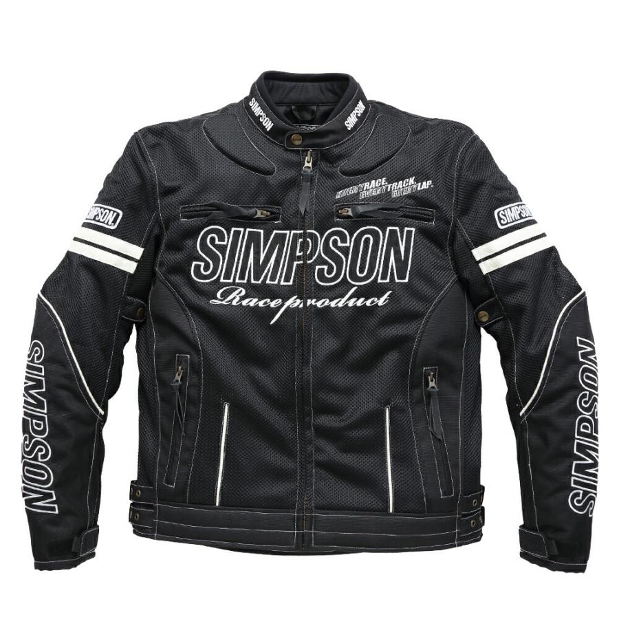 21日クーポン配布 SIMPSON シンプソン バイク用 ジャケット メッシュ 