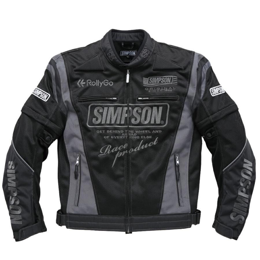 SIMPSON シンプソン バイク用 ジャケット メッシュジャケット ブラック 