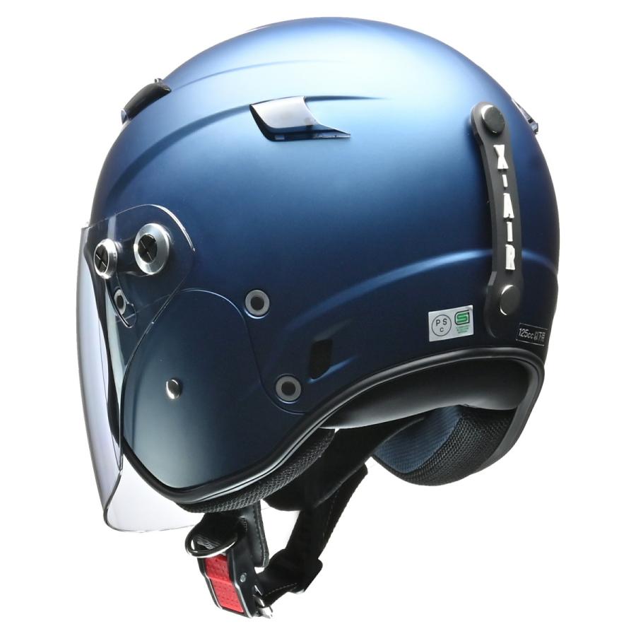 リード工業 (LEAD) バイク用 ヘルメット セミジェット X-AIR RAZZO STRADA (ラッツォ ストラーダ) マットネイビー フリーサイズ(57-60cm未満) 125cc以下用｜moto-zoa｜03
