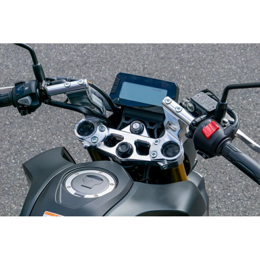 オートバイクバックミラー 黒色 -M10 ハンドルデュアルスポーツ小型ハーレー OVER RACING（オーバーレーシング） ハンドル GROM(21-) スポーツ