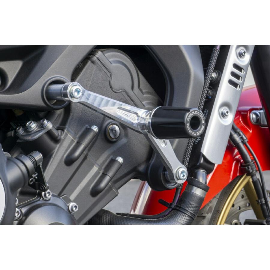 土日クーポン配布 OVER Racing(オーバーレーシング) バイク用 スライダー エンジンスライダー シルバー MT-09(17-20)/XSR900(18-) 59-451-01
