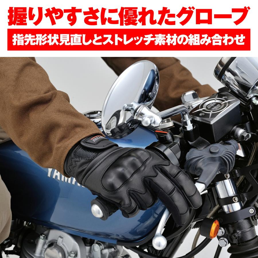 デイトナ DAYTONA バイクグローブ 秋冬 裏地ボア タッチパネル対応 ゴートプロテクターウインターグローブ HBG-079 ブラック XLサイズ 29235｜moto-zoa｜03