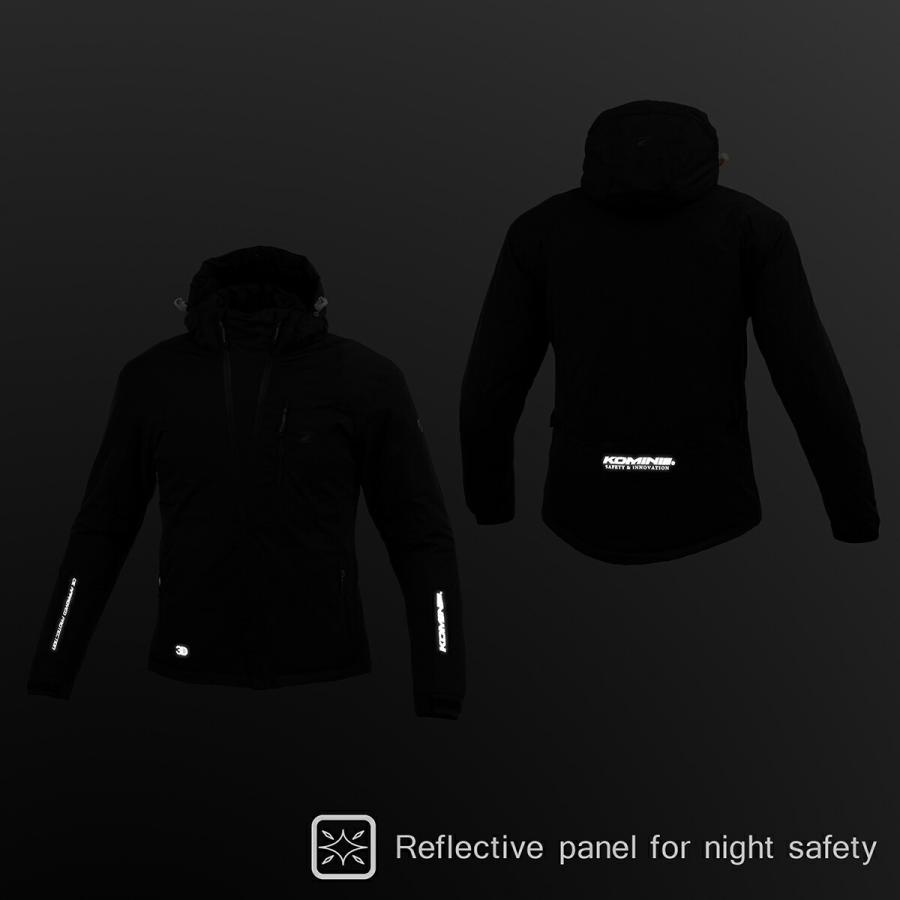 【美品　着用1回のみ】(値下げ)冬ライディングジャケット　KOMINE コミネ　JK-589  Lサイズ コミネ（Komine） 10日クーポン配布 バイク用 ウィンタージャケット JK