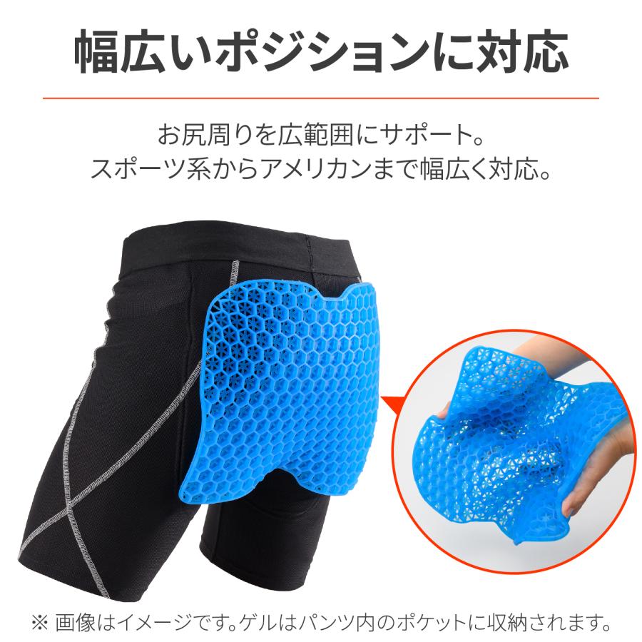 DAYTONA（デイトナ） バイク用 ゲルパンツ 二重構造 ハニカムゲル お尻