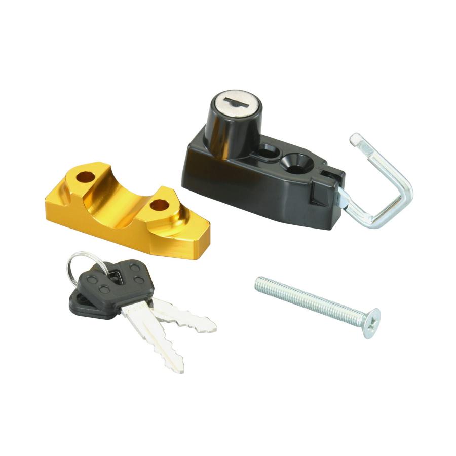 KITACO（キタコ） 盗難防止 ヘルメットホルダー ロック ゴールド