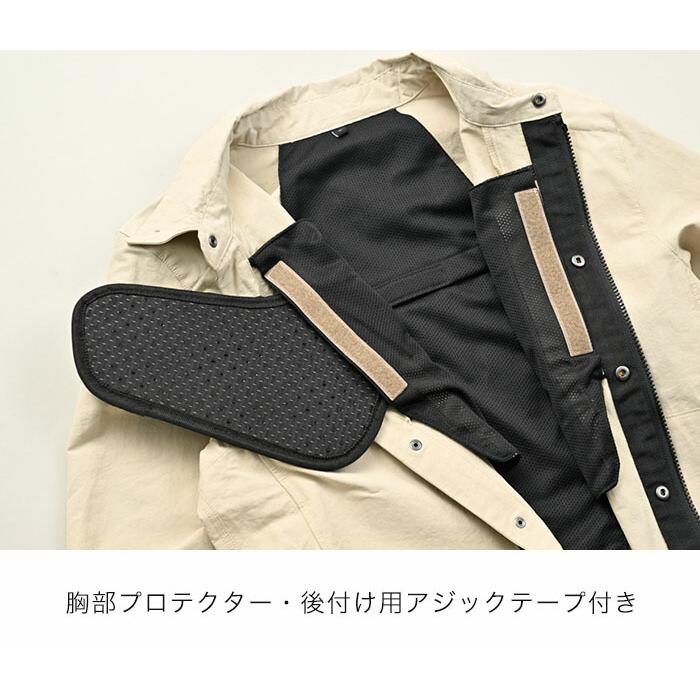 urbanism アーバニズム バイク用 ジャケット UNJ-127 プロテクションシャツジャケット ブラック Mサイズ UNJ-127/BLACK/M_3